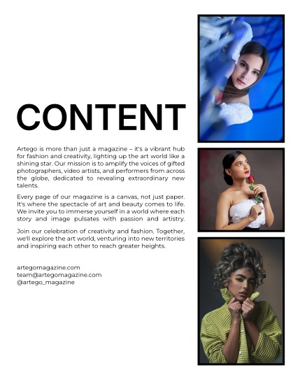 ARTEGO MAGAZINE - PORTRAIT AUGUST ISSUE 1021, page 2