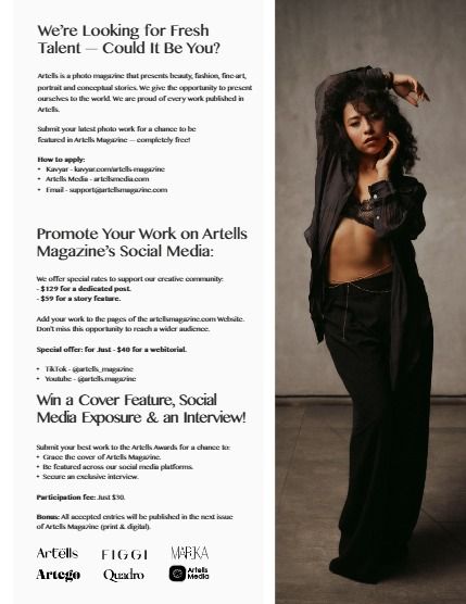 Артеллс, журнал. Портрет, октябрь, выпуск 4320 (ARTELLS MAGAZINE - PORTRAIT OCTOBER (Vol 4320)), page 3