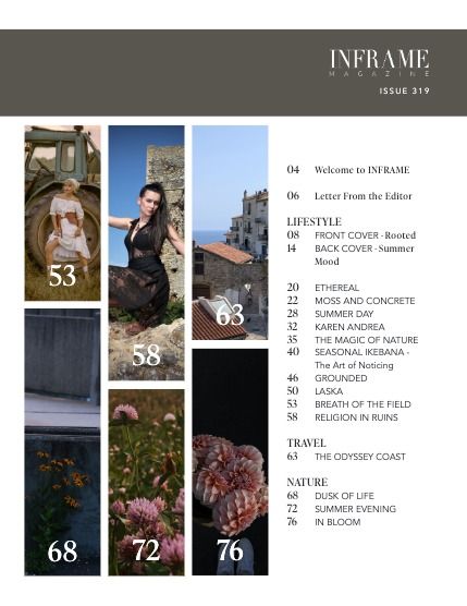 Инфрейм, журнал. Стиль жизни и природа, сентябрь 2026, выпуск 319 (Issue 319 - Lifestyle and Nature Edition - September 2026), page 3