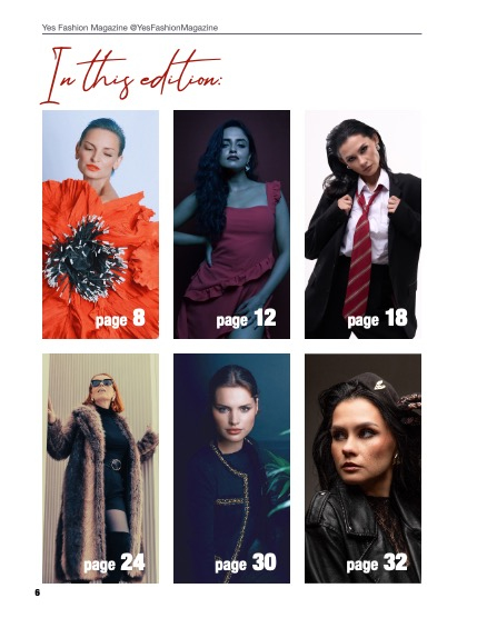 Yes Fashion Magazine, Issue #89, May 2026, Fashion Edition, page 6
