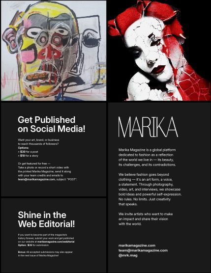 Марика, журнал. Искусство и ИИ, июнь, выпуск 6309 (MARIKA MAGAZINE FINE-ART & AI (ISSUE 6309 - June)), page 2