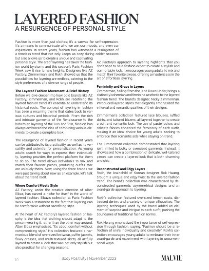 MALVIE BODY POSITIVITY Vol 03 November 2023, page 10