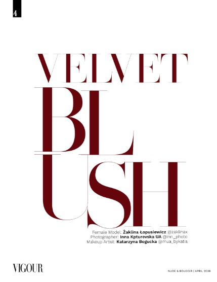 VIGOUR MAGAZINE Nude & Boudoir | April 2026 | Issue 01, page 4