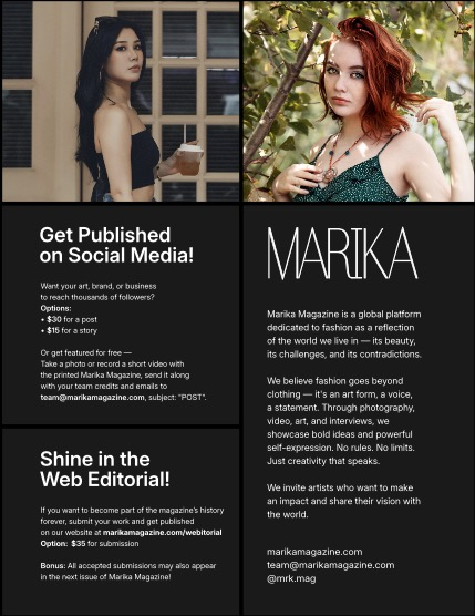 MARIKA MAGAZINE PORTRAIT (ISSUE 5866 - AUGUST), page 2