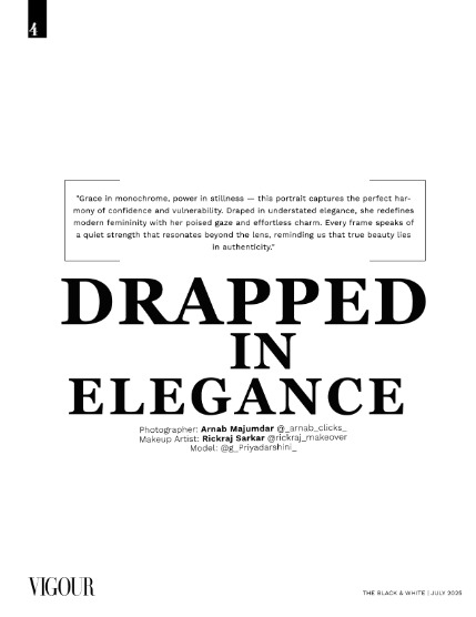 VIGOUR MAGAZINE The Black And White | July 2025 | Issue 02, page 4