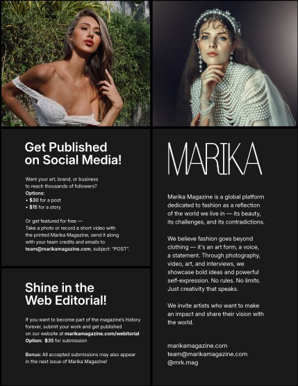 MARIKA MAGAZINE PORTRAIT (ISSUE 5784 - AUGUST), page 2