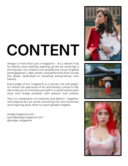 ARTEGO MAGAZINE - EMOTIONS. ART. FASHION JULY ISSUE 973, page 2