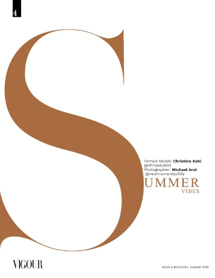 VIGOUR MAGAZINE The Nude & Boudoir | August 2025 | Issue 05, page 4
