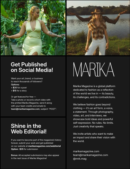 MARIKA MAGAZINE PORTRAIT (ISSUE 5877 - AUGUST), page 2