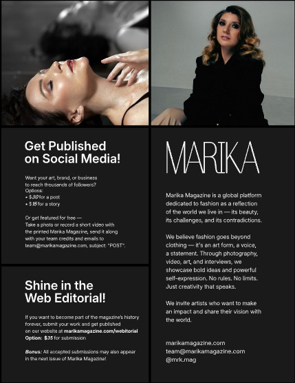 MARIKA MAGAZINE PORTRAIT (ISSUE 6060 - DECEMBER), page 2