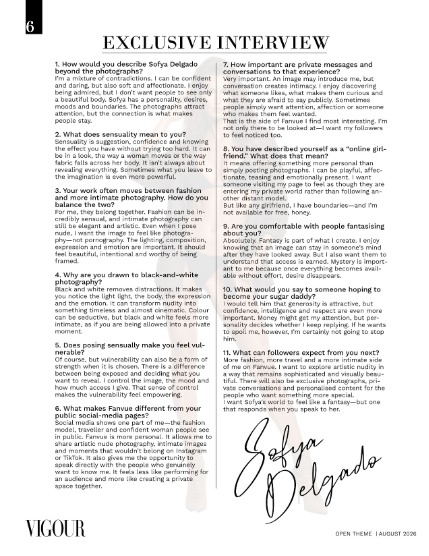 VIGOUR MAGAZINE OPEN THEME | August 2026 | Issue 01, page 6
