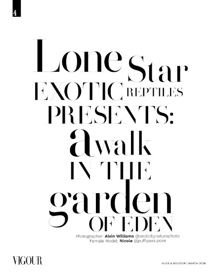 VIGOUR MAGAZINE The Nude & Boudoir | March 2026 | Issue 04, page 4