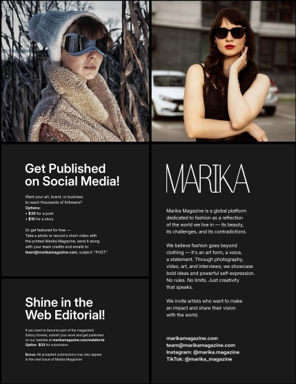 MARIKA MAGAZINE PORTRAIT (ISSUE 6385 - August), page 2