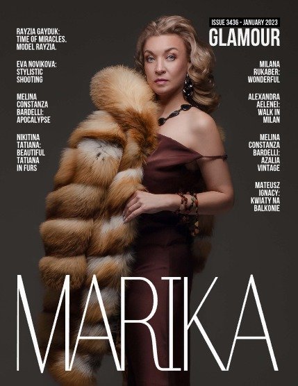 MARIKA MAGAZINE GLAMOUR (ISSUE 3436 - JANUARY), page 1
