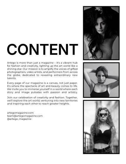ARTEGO MAGAZINE - PORTRAIT MAY ISSUE 854, page 2