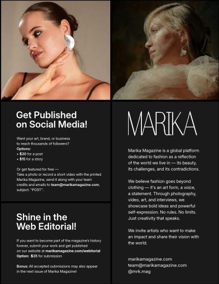 MARIKA MAGAZINE PORTRAIT (ISSUE 5811 - JULY), page 2