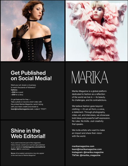 MARIKA MAGAZINE FASHION & GLAMOUR (ISSUE 6408 - SEPTEMBER), page 2