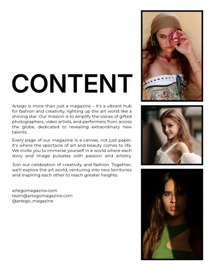 ARTEGO MAGAZINE - EMOTIONS. ART. FASHION JULY ISSUE 968, page 2