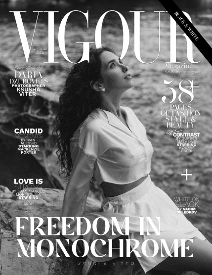 VIGOUR MAGAZINE The Black And White | October 2025 | Issue 04, page 1