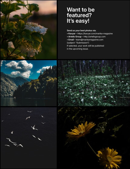 MARIKA MAGAZINE NATURE & TRAVELS (ISSUE 5729 - JUNE), page 3