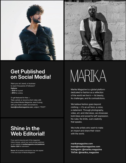 MARIKA MAGAZINE MEN (ISSUE 6436 - October), page 2