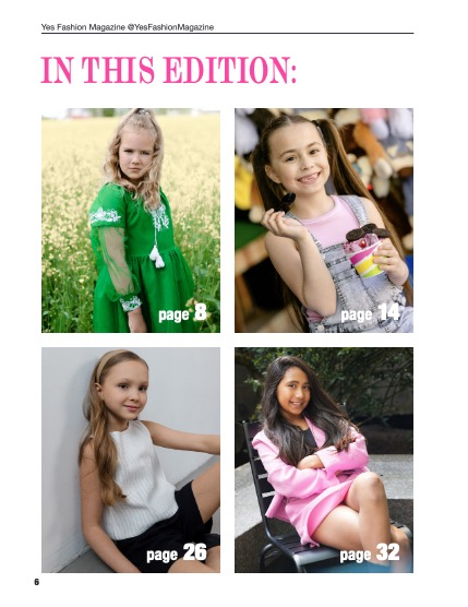Yes Fashion Magazine, Issue #94, June 2026, Kids Teens Edition, page 6