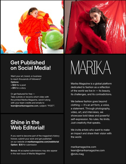 MARIKA MAGAZINE FASHION & GLAMOUR (ISSUE 6128 - January), page 2