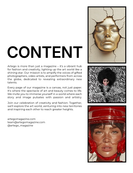 ARTEGO MAGAZINE - EMOTIONS. ART. FASHION JULY ISSUE 969, page 2