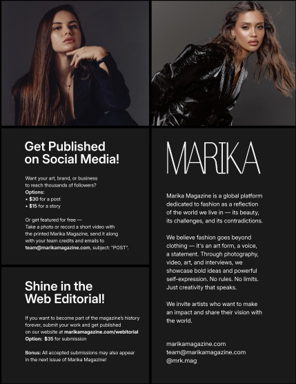 MARIKA MAGAZINE PORTRAIT (ISSUE 6215 - MARCH), page 2