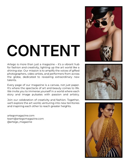 ARTEGO MAGAZINE - FASHION & GLAMOUR JULY ISSUE 1430, page 2