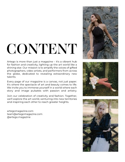 ARTEGO MAGAZINE - PORTRAIT OCTOBER ISSUE 559, page 2