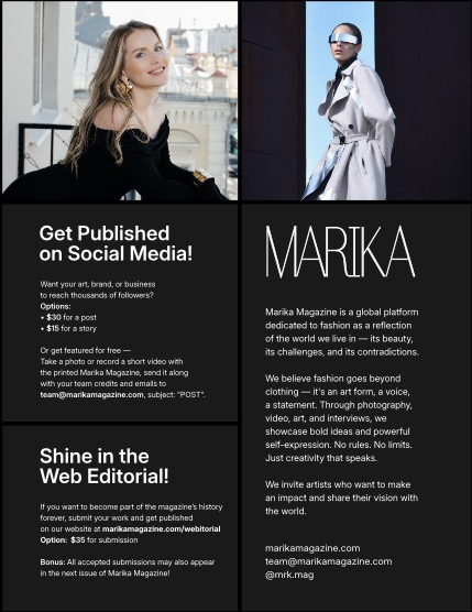 MARIKA MAGAZINE FASHION & GLAMOUR (ISSUE 5846 - AUGUST), page 2