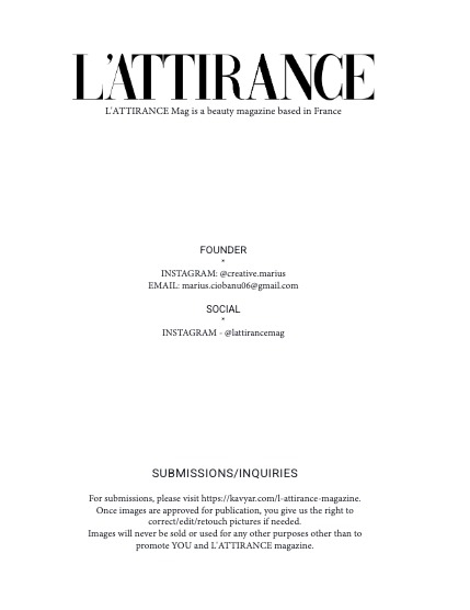 L'ATTIRANCE MAIN ISSUE 43 July 2025, page 2