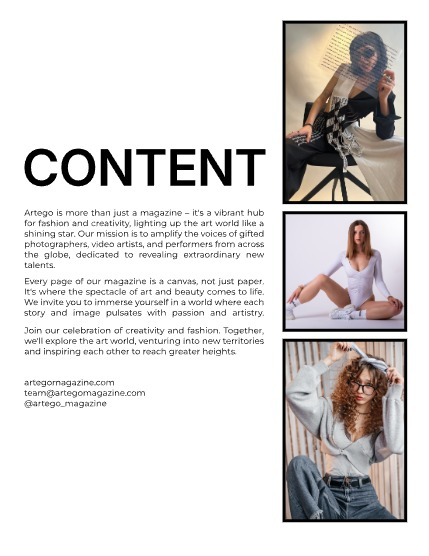 ARTEGO MAGAZINE - PORTRAIT OCTOBER ISSUE 1092, page 2