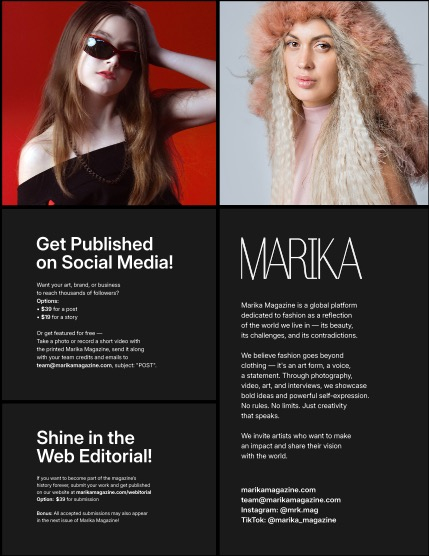 MARIKA MAGAZINE FASHION & GLAMOUR (ISSUE 6342 - JULY), page 2