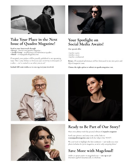 QUADRO MAGAZINE - FASHION & GLAMOUR APRIL (Vol 1546 ), page 3