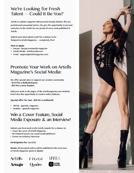 Артеллс, журнал. Портрет, август, выпуск 4238 (ARTELLS MAGAZINE - PORTRAIT AUGUST (Vol 4238)), page 3