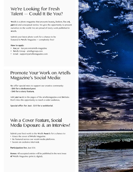 ARTELLS MAGAZINE - FINEART & VISUAL ART JULY (Vol 3340), page 3