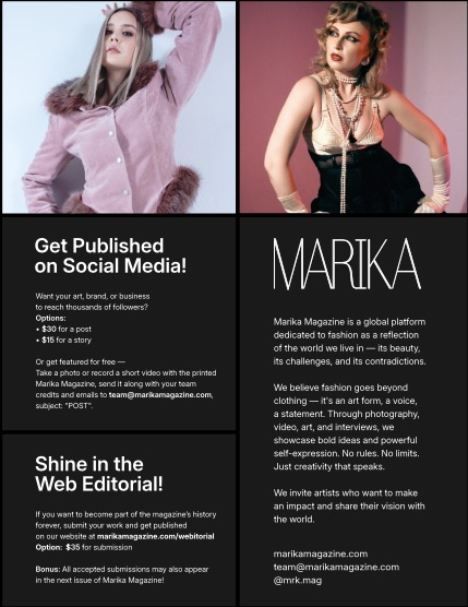 MARIKA MAGAZINE PORTRAIT (ISSUE 5810 - JULY), page 2