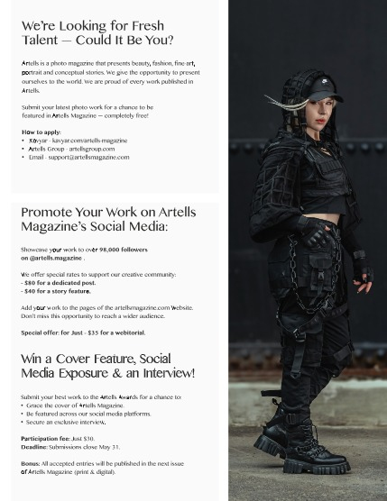 ARTELLS MAGAZINE: ARTELLS MAGAZINE - PORTRAI MAY (Vol 3235), page 3