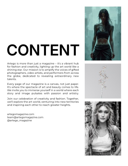 ARTEGO MAGAZINE FINE-ART & AI APRIL ISSUE 771, page 2