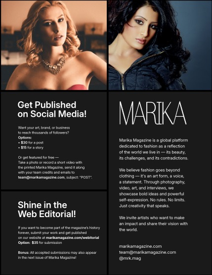MARIKA MAGAZINE FASHION & GLAMOUR (ISSUE 5789 - JULY), page 2