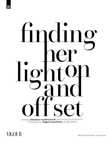 VIGOUR MAGAZINE The Black And White | January 2026 | Issue 04, page 10