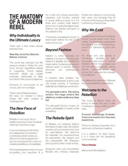 Ребелия, журнал. Октябрь 2026, выпуск 25 (Rebelia Issue 25, October 2026), page 3