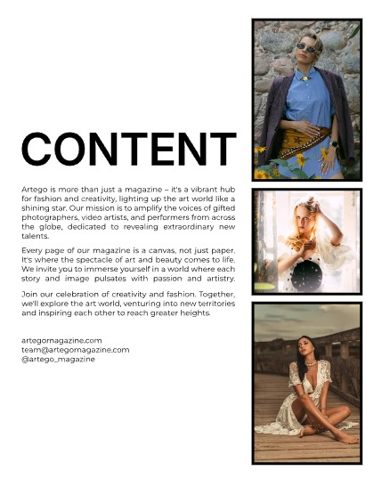 ARTEGO MAGAZINE - PORTRAIT OCTOBER ISSUE 1098, page 2