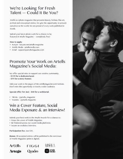 Артеллс, журнал. Сценическое искусство, август, выпуск 4200 (ARTELLS MAGAZINE - PERFORMING ARTS AUGUST (Vol 4200)), page 3