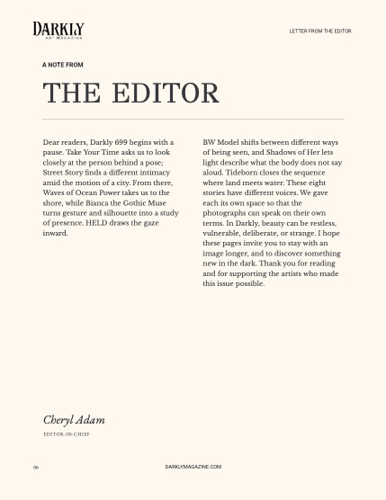 Darkly Issue 699, September 2026, page 6