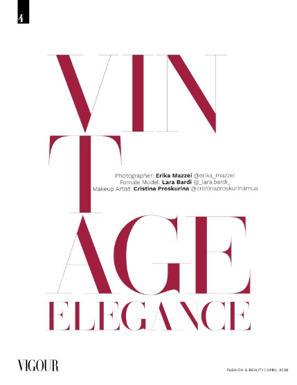 VIGOUR MAGAZINE Fashion & Beauty | April 2026 | Issue 02, page 4