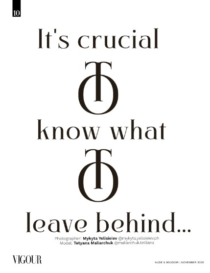 VIGOUR MAGAZINE The Nude & Boudoir | November 2025 | Issue 01, page 10