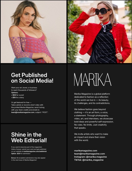 MARIKA MAGAZINE FASHION & GLAMOUR (ISSUE 6412 - SEPTEMBER), page 2